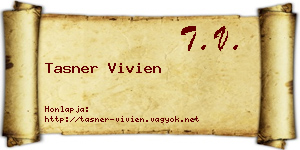 Tasner Vivien névjegykártya